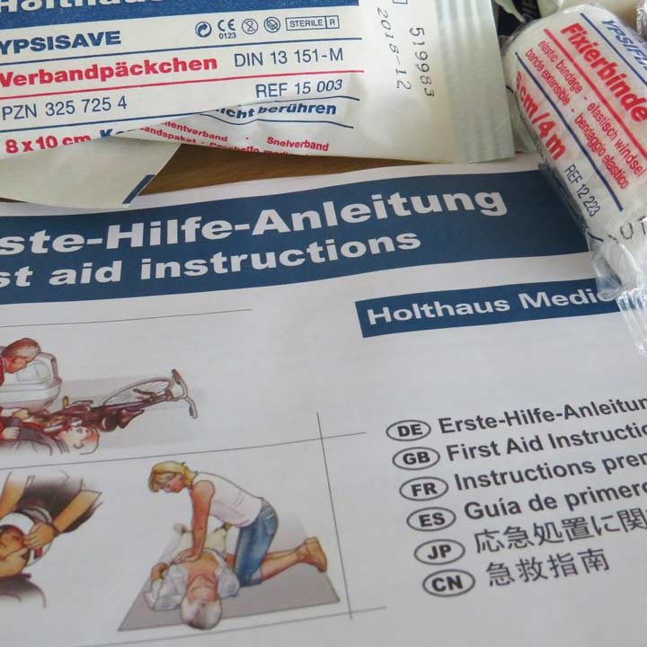 Erste Hilfe Anleitung, Verbandsachen