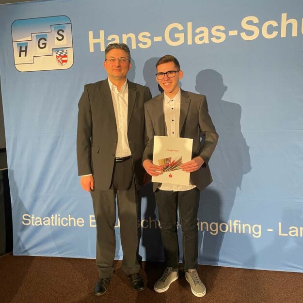 Staatspreisurkunde für Jonas S.