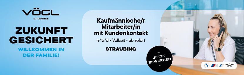 Kfm MA Mit Kundenkontakt SR Kaufmännischer Mitarbeiter mit Kundenkontakt Straubing