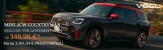 MINI JCW Countryman Teaser Gewerbe MINI JCW Countryman Gewerbekunden